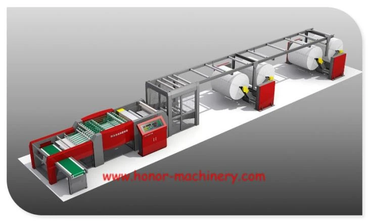 Linha de produção A4, máquina de embalagem automática A4